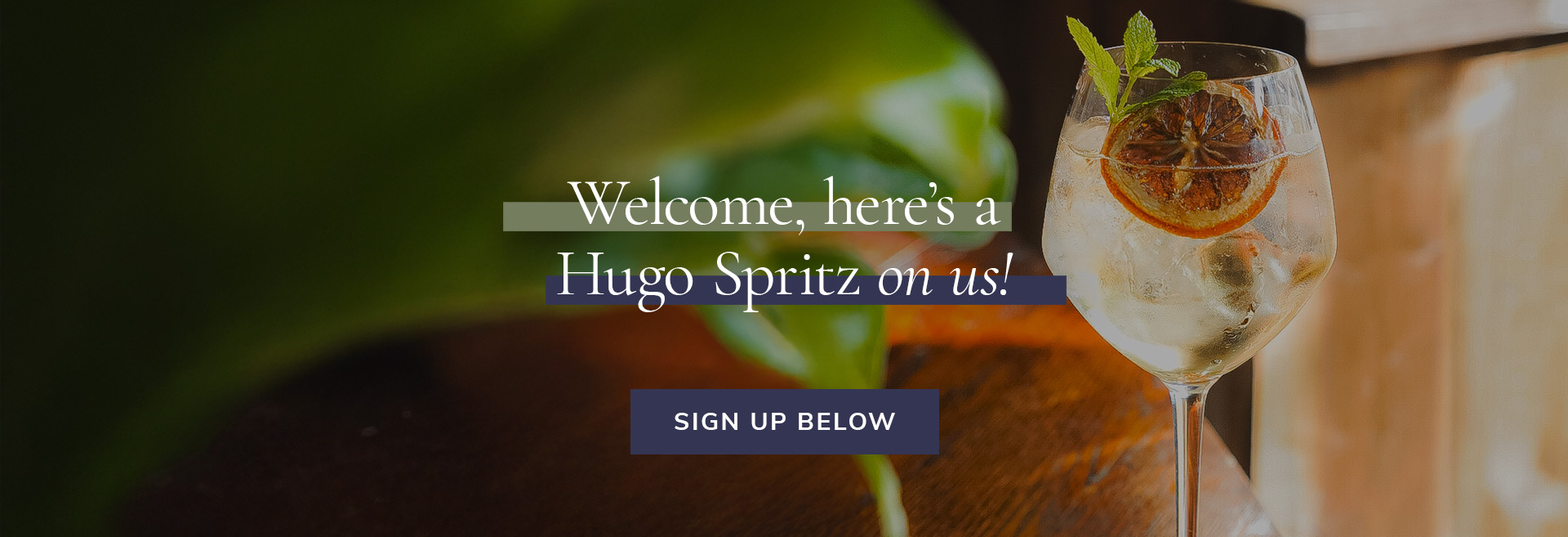 Sign up to the newsletter at The Devonshire Arms