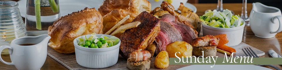 Sunday Menu at The Devonshire Arms